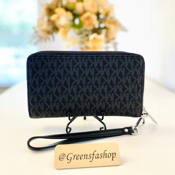 Michael Kors wallet phone case black signature new - Picture 2 of 6